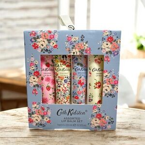 Cath Kidston Clifton Mews Assorted Lip Balm Set 4x 10ml New In Package